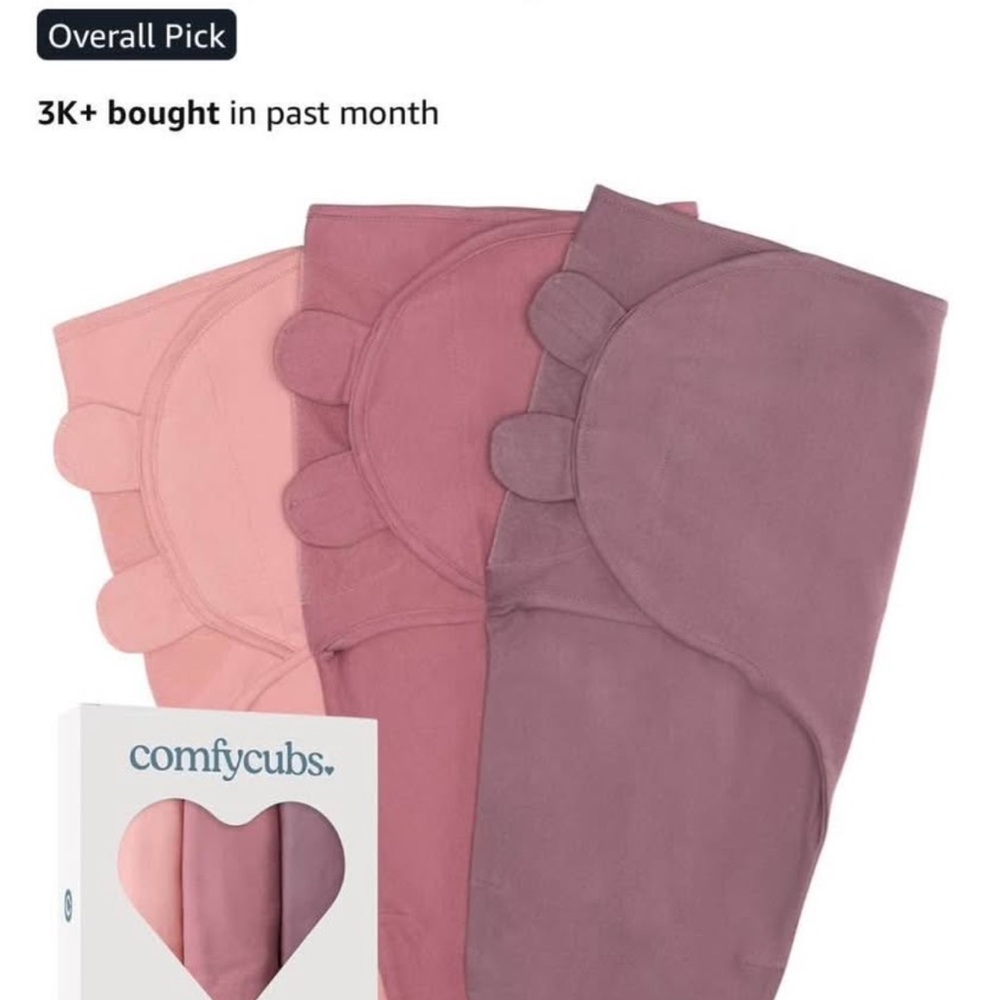 Pink Swaddle Blanket Set